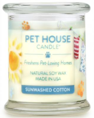 Pet House Candle Sunwashed Cotton Large