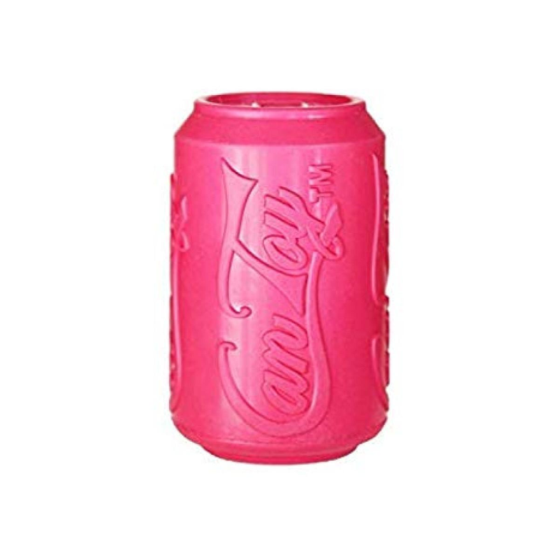 SodaPup Puppy Can Dog Toy, Pink, Medium