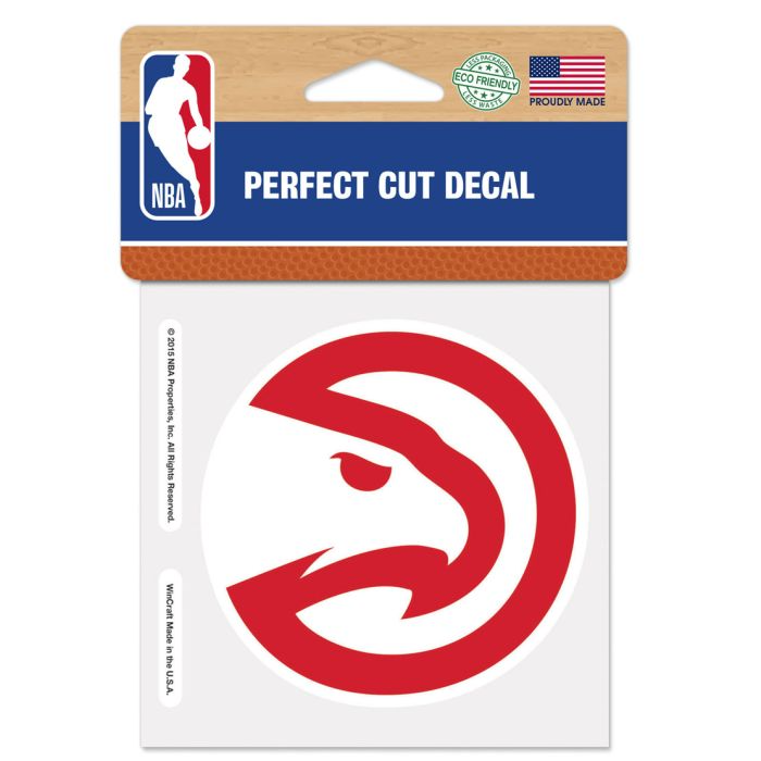 Atlanta Hawks Perfect Cut Colour Decal 4" x 4"