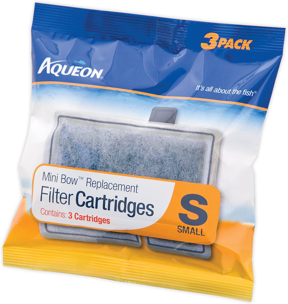 Aqueon Small Bow Filter Cartridge Replacement, 3-count