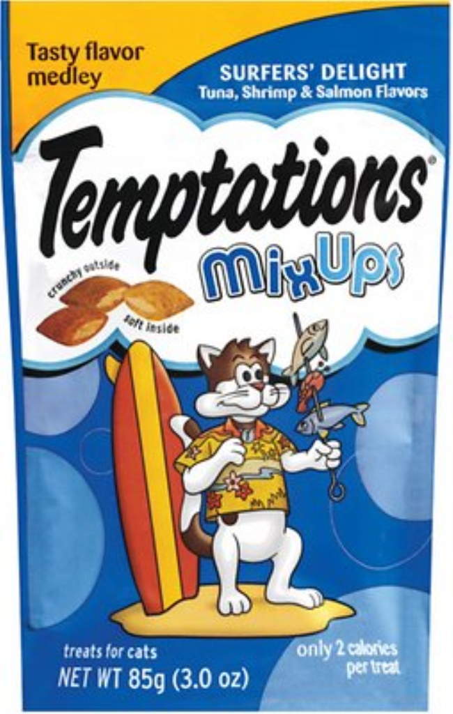 Temptations Mixups Surfers' Delight Cat Treats, 3-oz