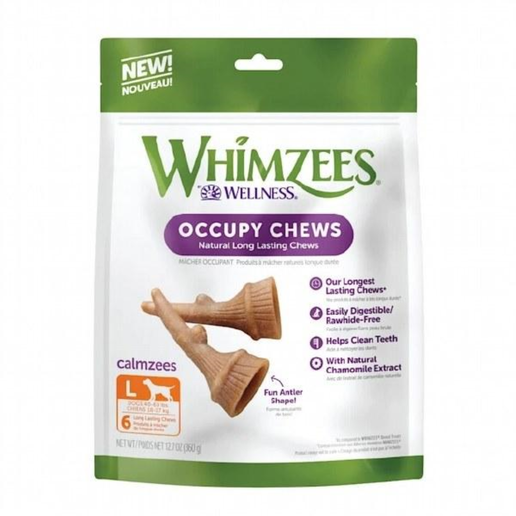 Whimzees Dental Occupy Calmzees Value Bag Dental Dog Chews, 12.7-oz