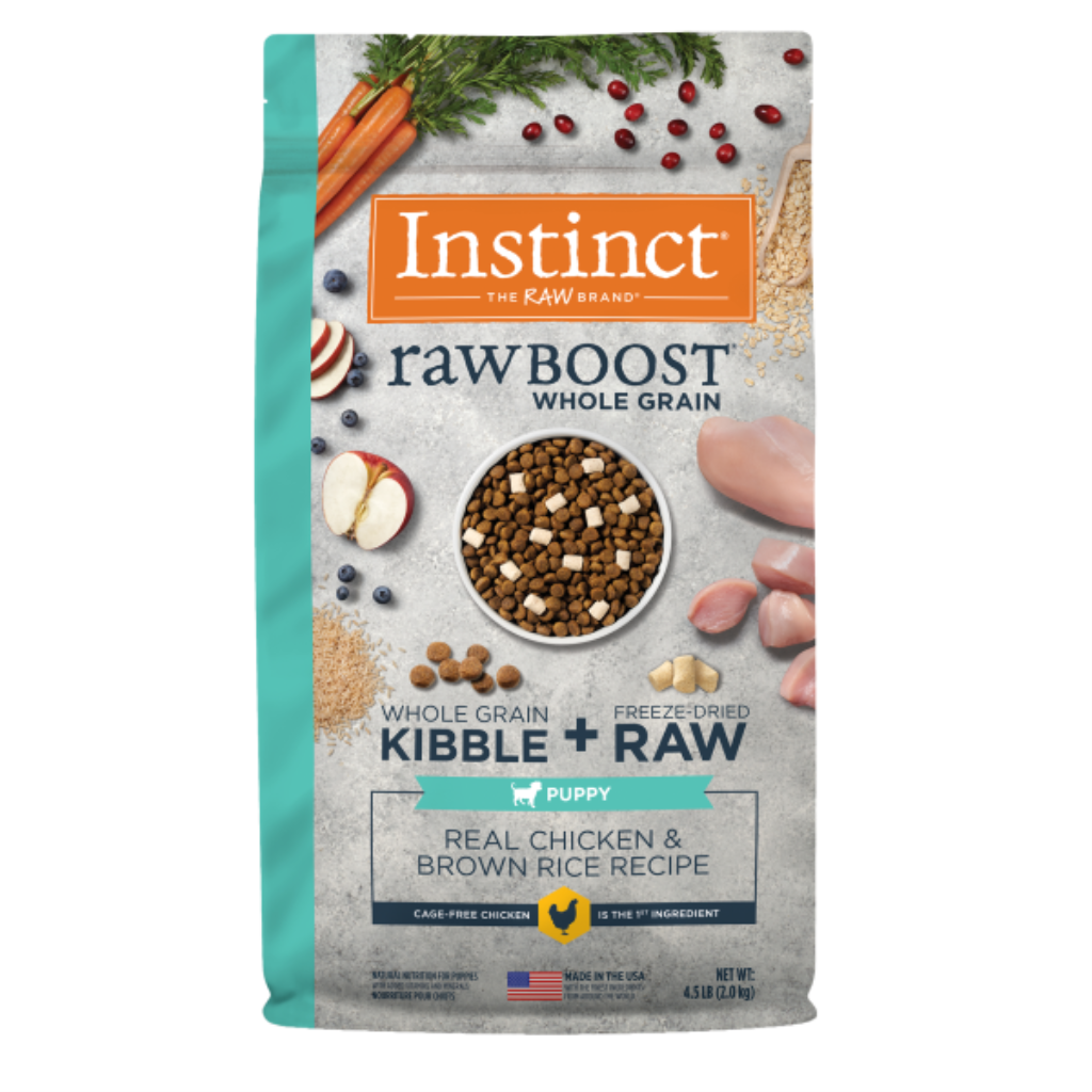 Instinct Raw Boost Whole Grain Real Chicken & Brown Rice Puppy Dry Dog Food, 4.5-lb