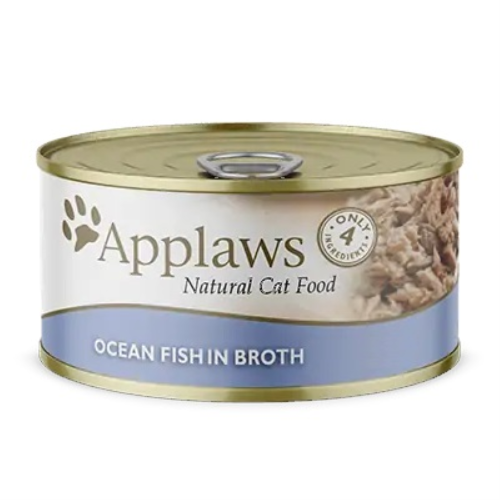 Applaws Ocean Fish in Broth Wet Cat Food Can, 2.47-oz