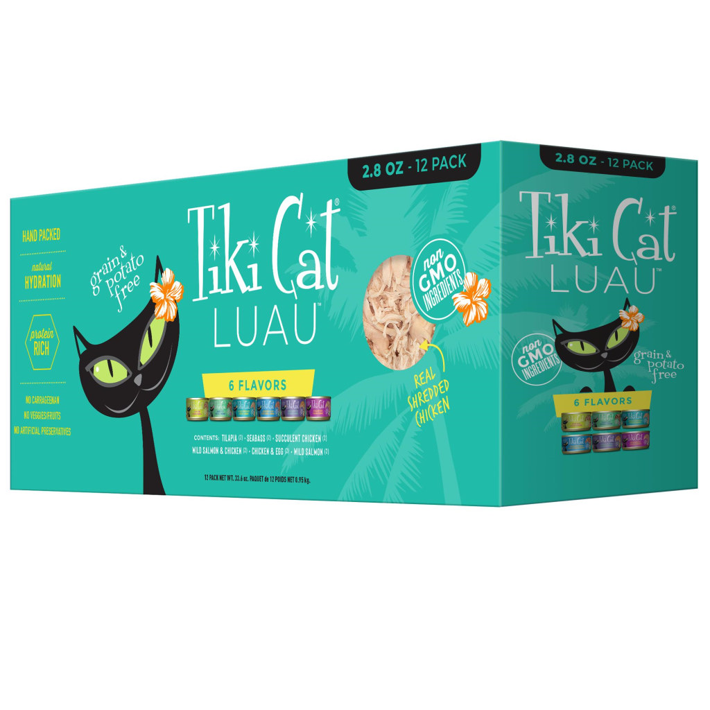 Tiki Cat Luau Variety Pack Canned Cat Food, 2.8-oz, 12-pack