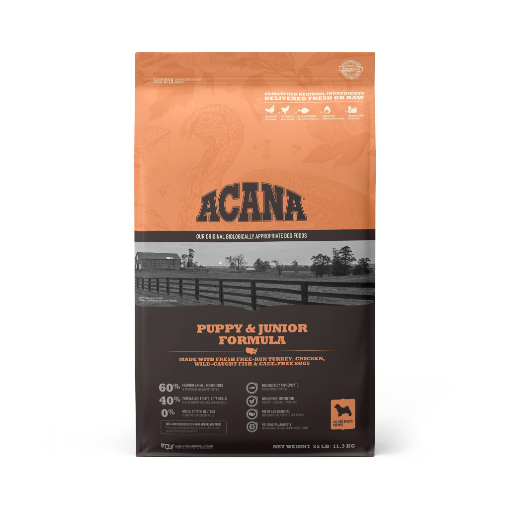 ACANA Puppy Grain-Free Dry Dog Food, 25-lb