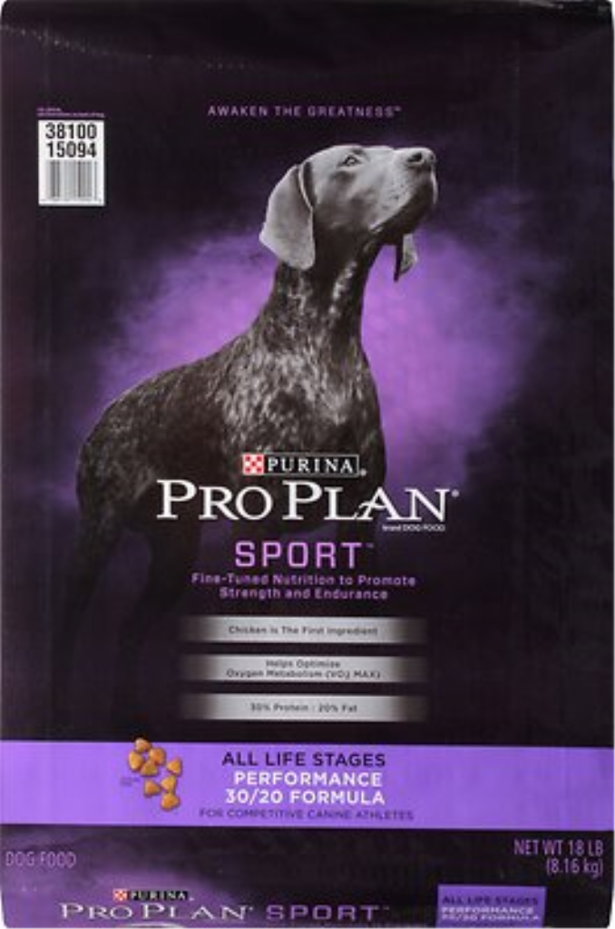 Purina Pro Plan Sport All Life Stages Performance 30/20 Formula Dry Dog Food, 18-lb