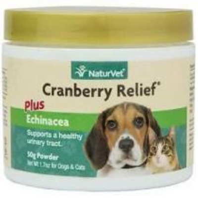 Naturvet Cranberry Relief Urinary Support Dog & Cat Powder Supplement 50g