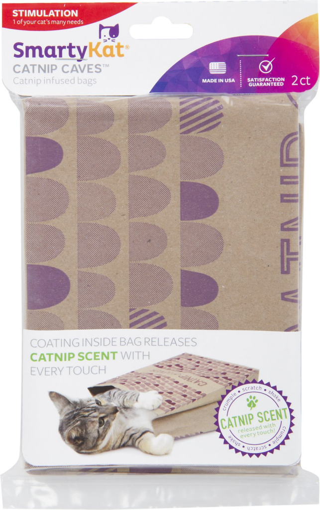 SmartyKat Cat Caves Catnip Infused Paper Bags, 2 count