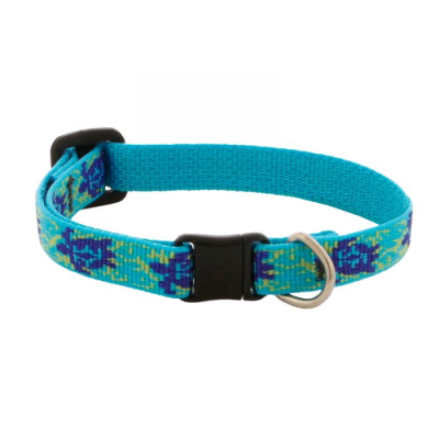 Lupine Pet Original Designs Safety Collar for Cats, Turtle Reef, 1/2-in x 8-12-in