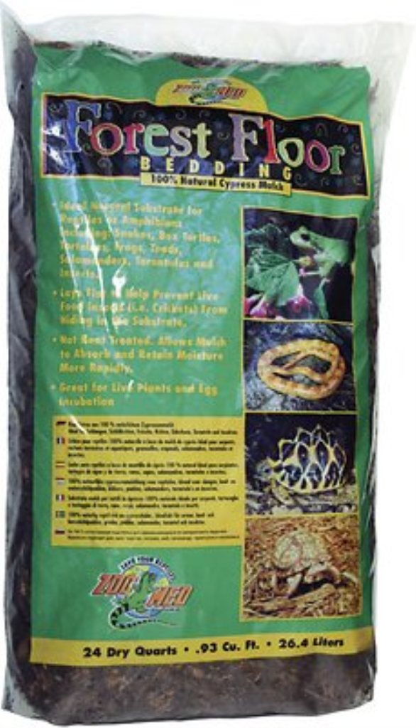 Zoo Med Forest Floor Natural Cypress Mulch Reptile Bedding, 24-qt