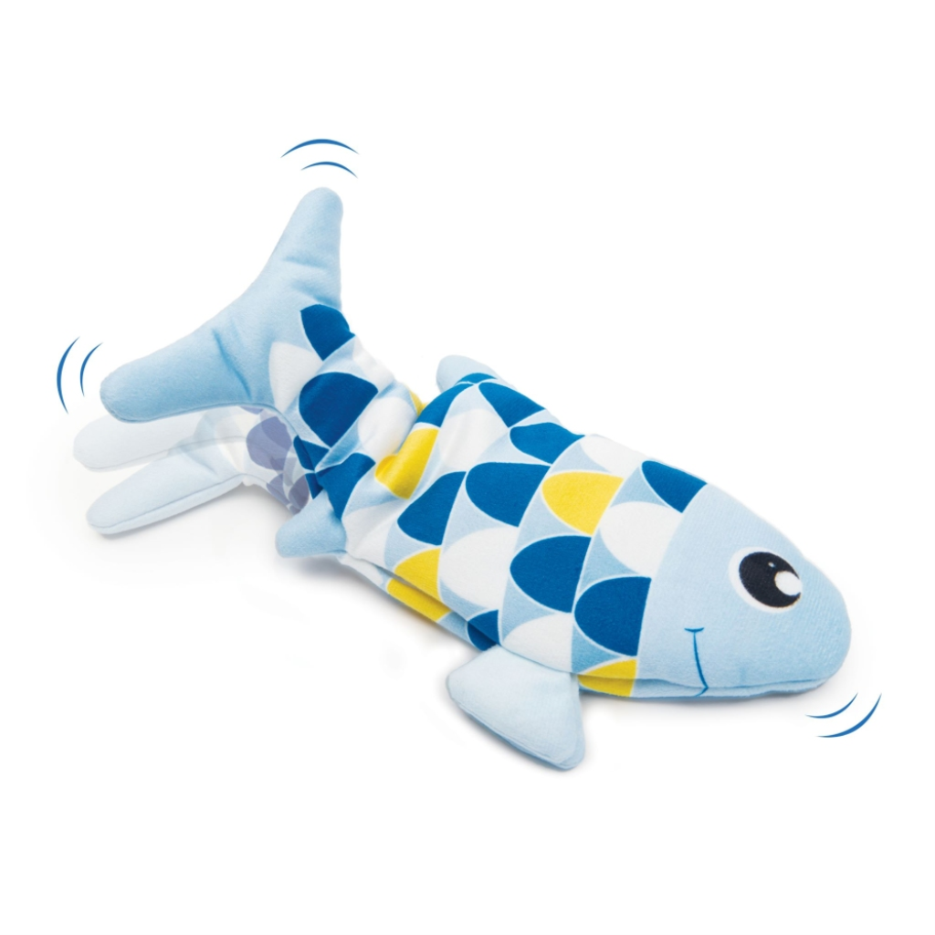 Catit Groovy Fish Interactive Cat Toy, Blue