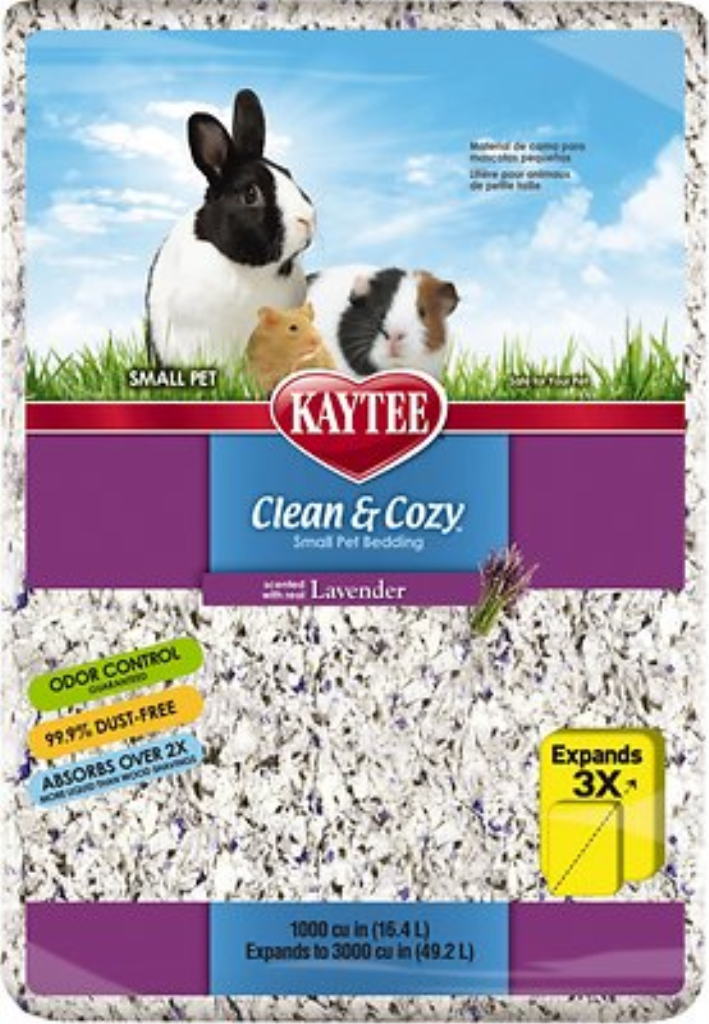 Kaytee Clean & Cozy Scented Small Animal Bedding, Lavender, 49.2-L