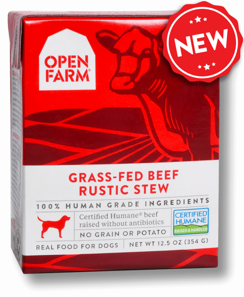 Open Farm Rustic Stew Grass-Fed Beef Recipe Wet Dog Food, 12.5-oz