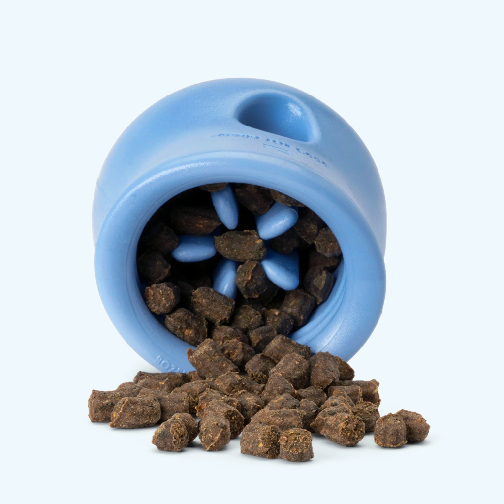 West Paw Zogoflex Toppl Dog Toy, Periwinkle, X-Large - Gangsta Dog