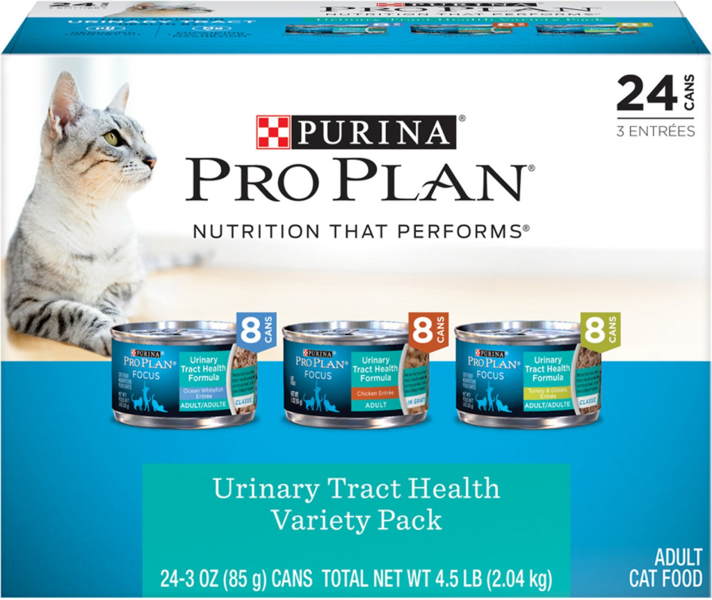 Purina Pro Plan Urinary Tract Health Variety Pack Canned Cat Food, 3-oz, 24-pack