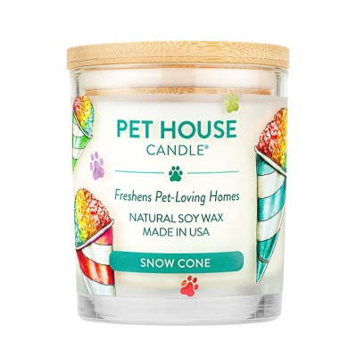 Pet House Candle Snow Cone Large