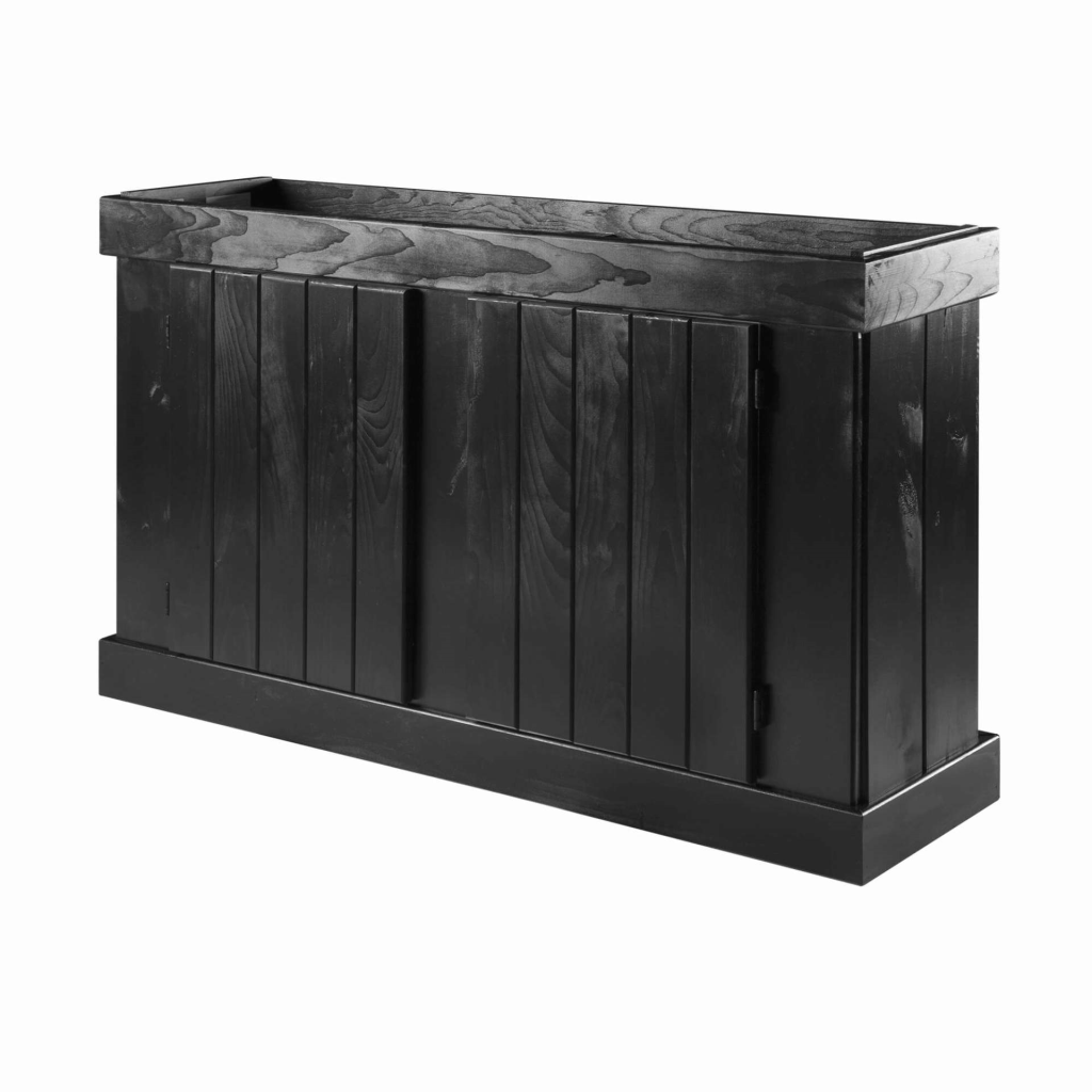 Aqueon Pine Aquarium Stand, Black, 48-in x 12-in