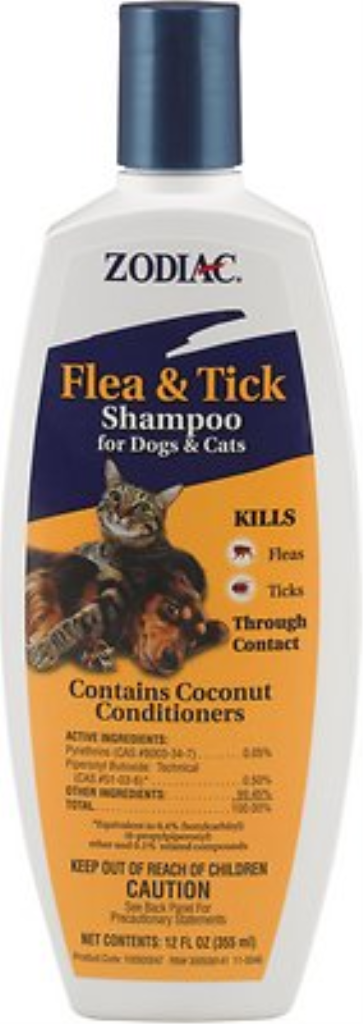 Zodiac Flea & Tick Shampoo for Dogs & Cats, 12-oz