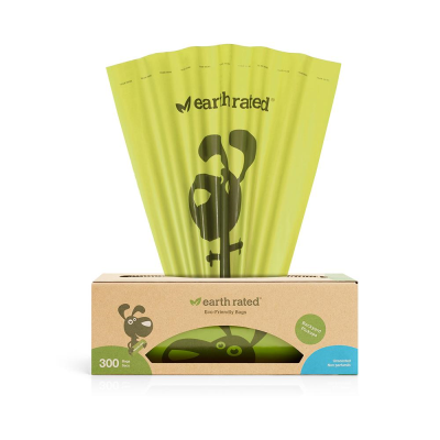 Earth Rated Poop Bags Pantry Pack, Unscented, 300-count