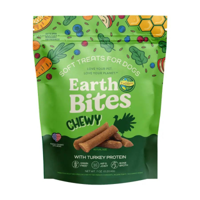 Earthborn Holistics EarthBites Chewy Turkey Dog Treats, 7-oz