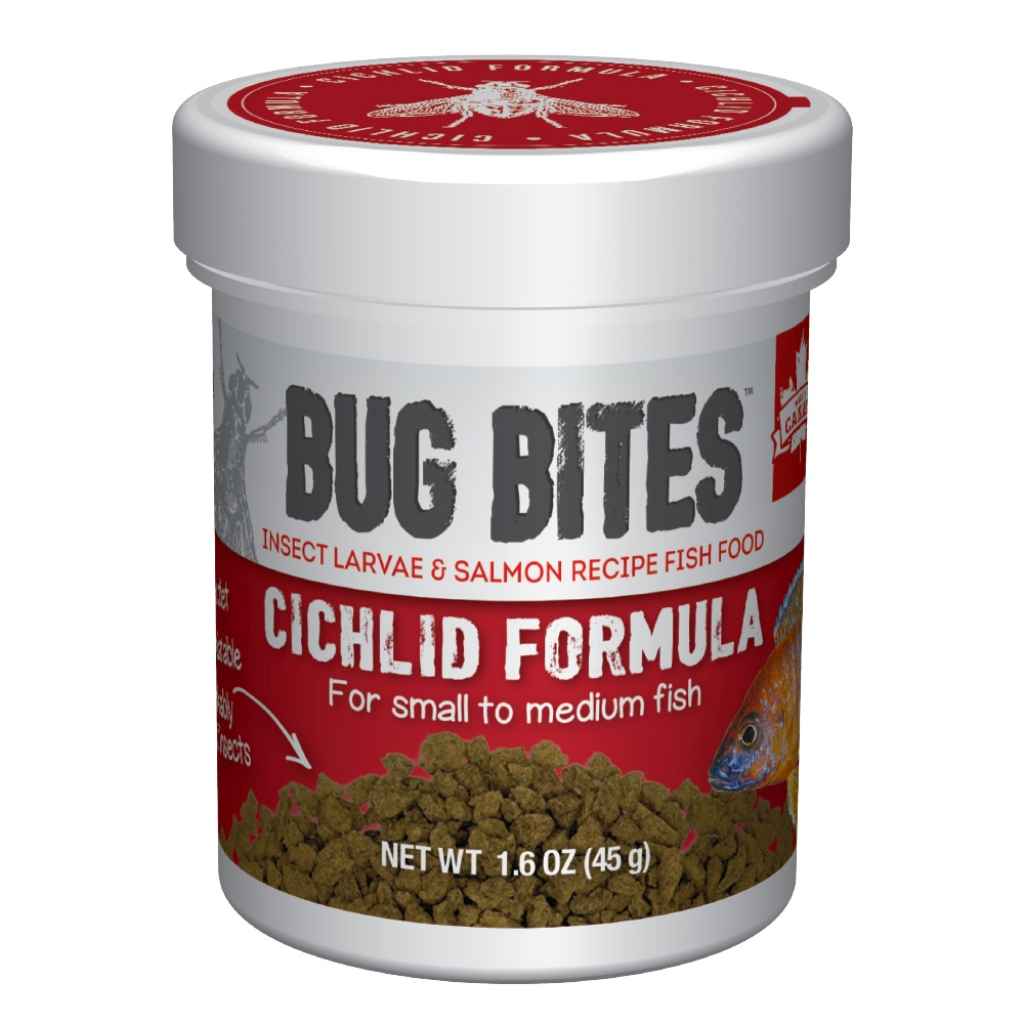 Fluval Bug Bites Cichlid Formula Granules for Small-Medium Fish 1.6-oz