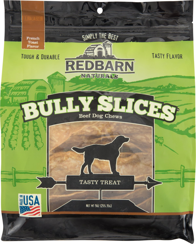 Redbarn Naturals Bully Slices French Toast Flavor Beef Dog Treats, 9-oz
