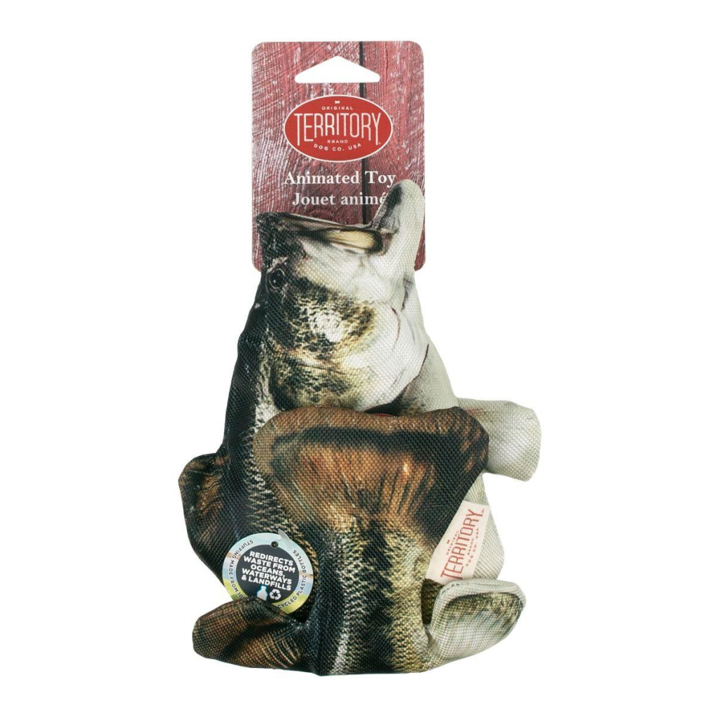 Original Territory Floppy Bass Dog Toy, 9-in