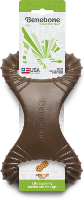 Benebone Peanut Butter Flavored Dental Dog Chew Toy, Large