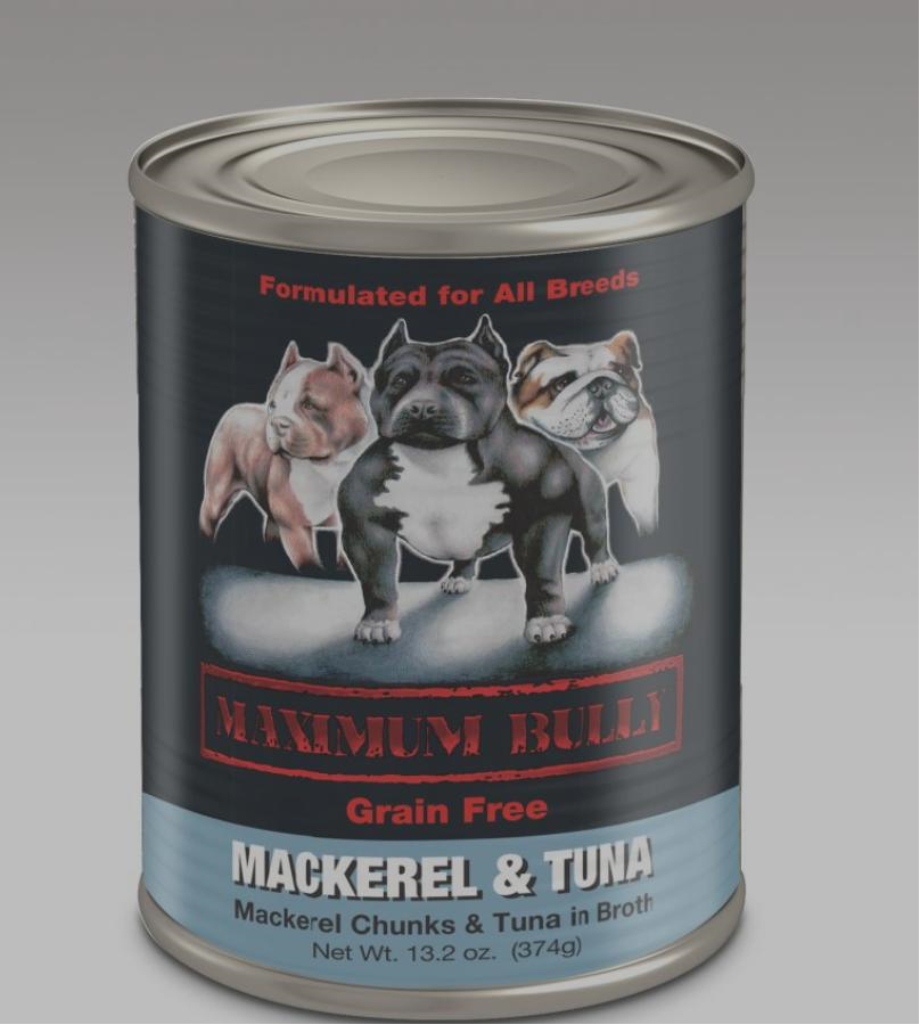Elite K9 Nutrition Maximum Bully Mackerel & Tuna Grain-Free Wet Dog Food, 13.2-oz