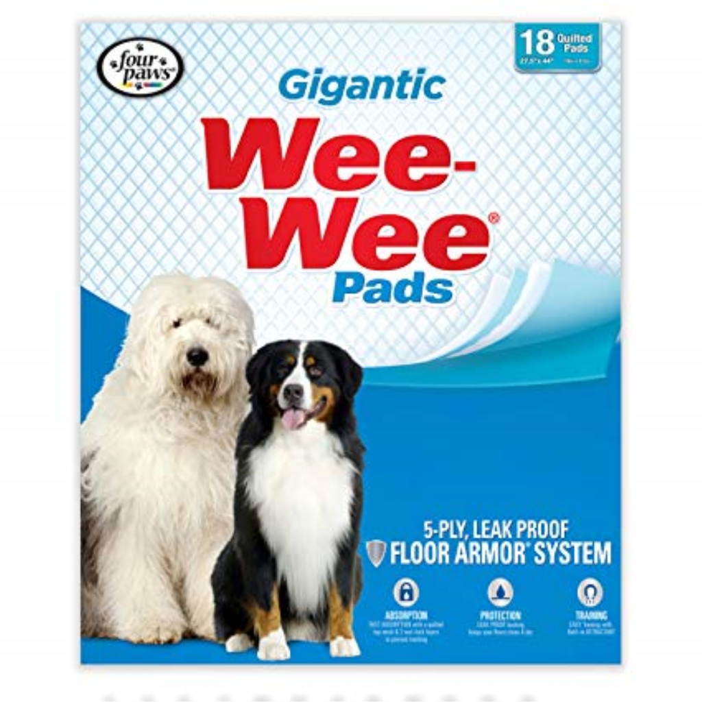 Wee-Wee Gigantic Dog Pads, 18-count