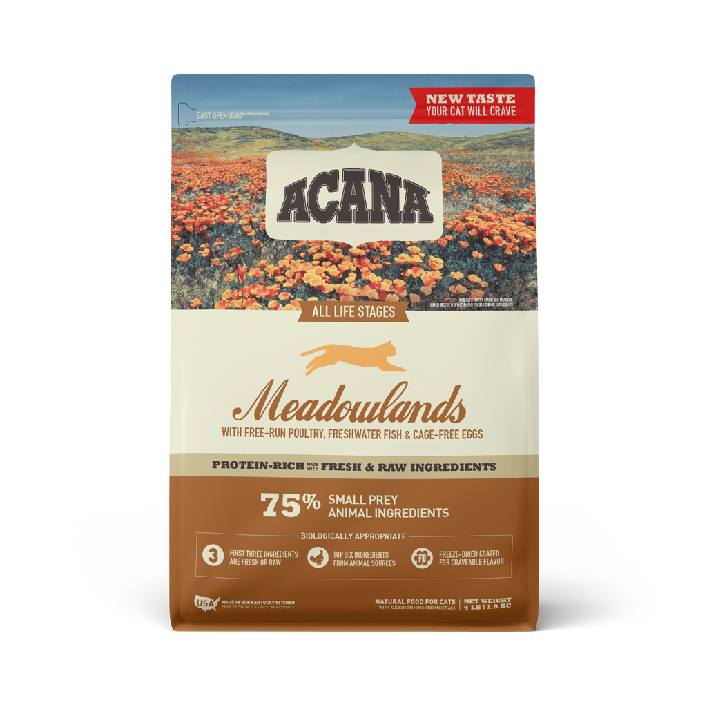 ACANA Meadowlands Grain-Free Dry Cat Food, 4-lb