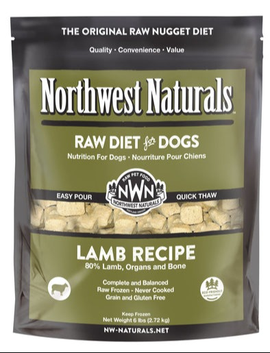 NorthWest Naturals Frozen Lamb Nuggets - 6 lb bag