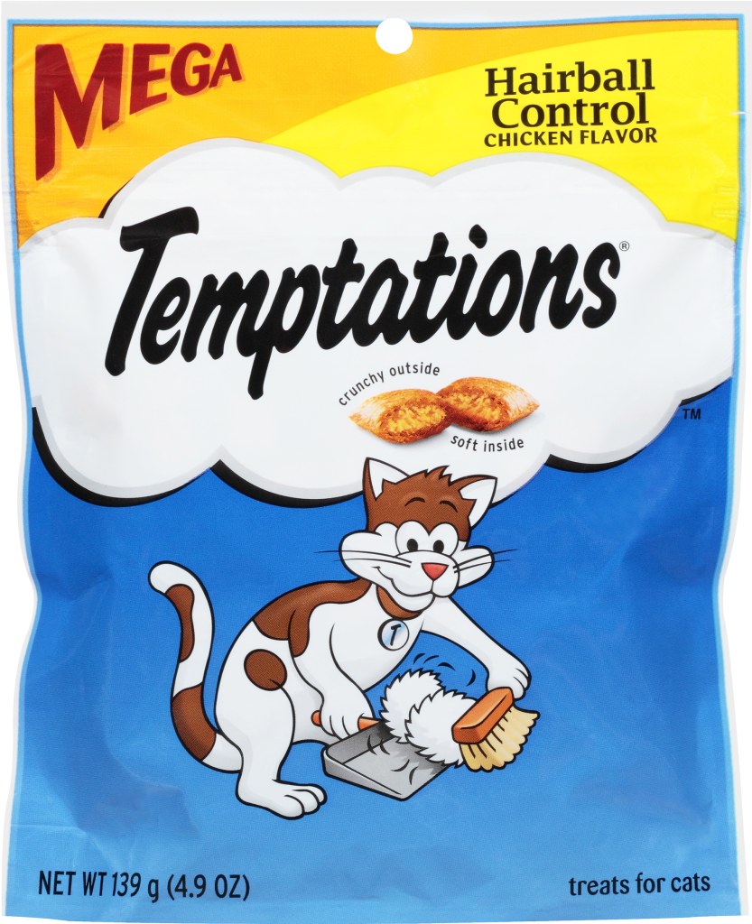 Temptations Hairball Control Chicken Flavor Cat Treats, 4.9-oz