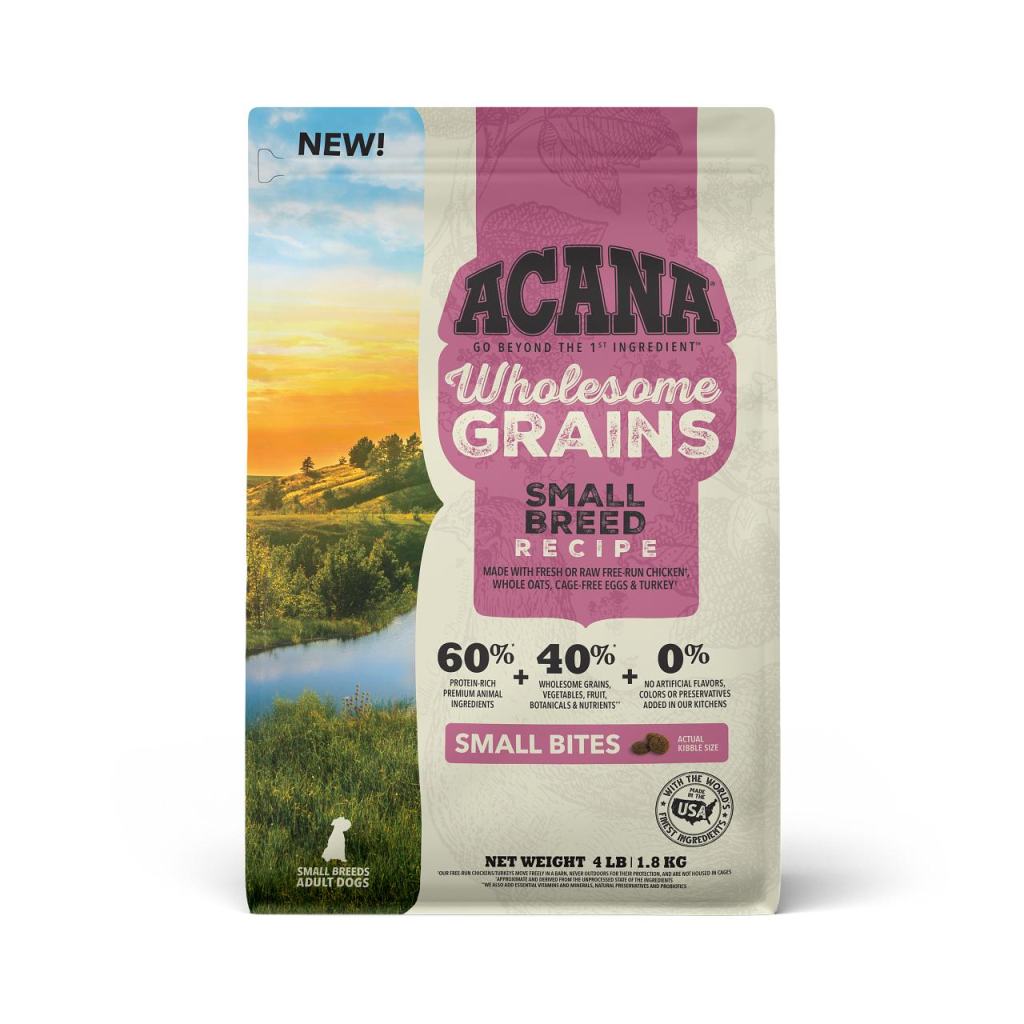 ACANA Wholesome Grains Small Breed Recipe Dry Dog Food, 11.5-lb