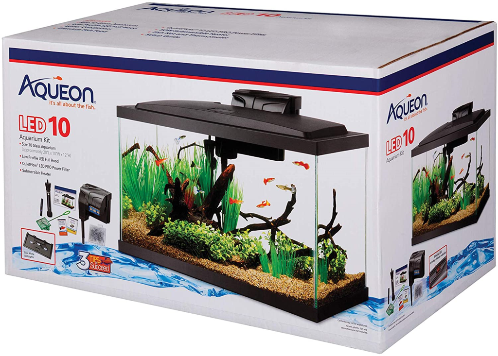 Aqueon Prepriced Led Aquarium Kit, 10-gal