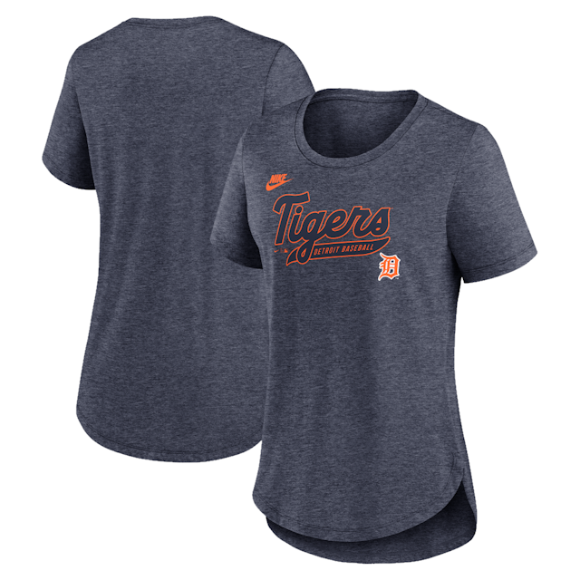 Detroit Tigers Women’s Nike Cooperstown Tonal Script T-Shirt – Navy
