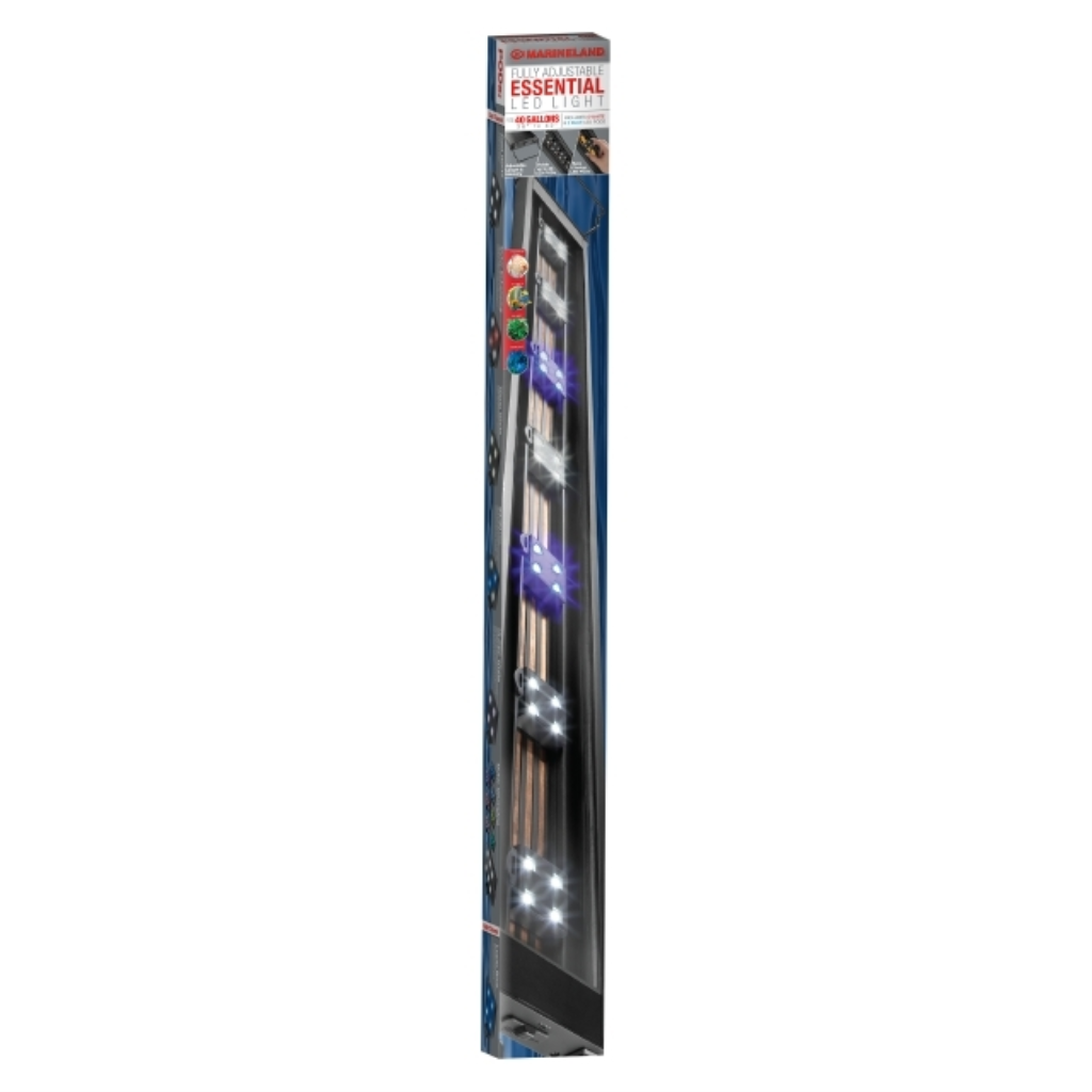 Marineland Fully Adjustable Essential LED Aquarium Light, 40-gal