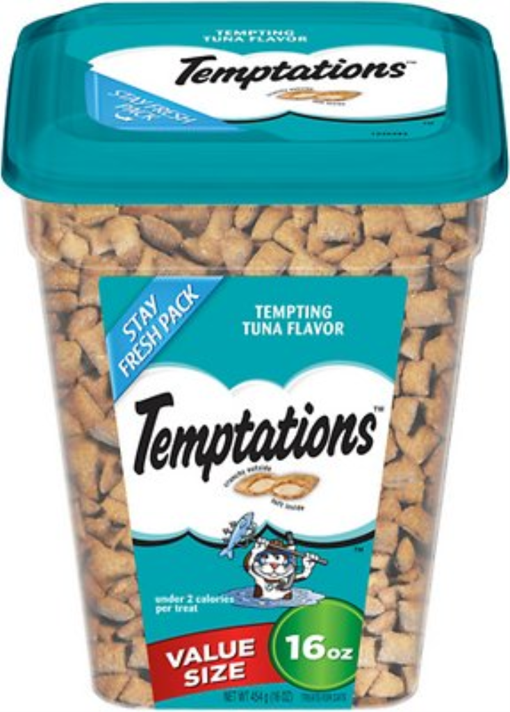 Temptations Tempting Tuna Flavor Cat Treats, 16-oz tub