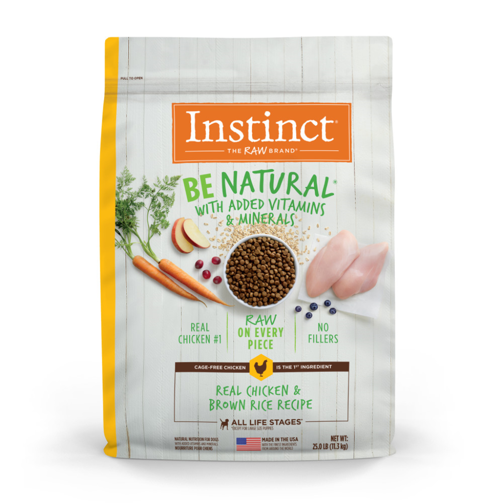 Instinct Be Natural Real Chicken & Brown Rice Dry Dog Food, 25-lb