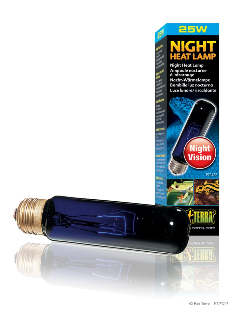 Exo Terra Night Heat Bulb Reptile Lamp, 25-w bulb