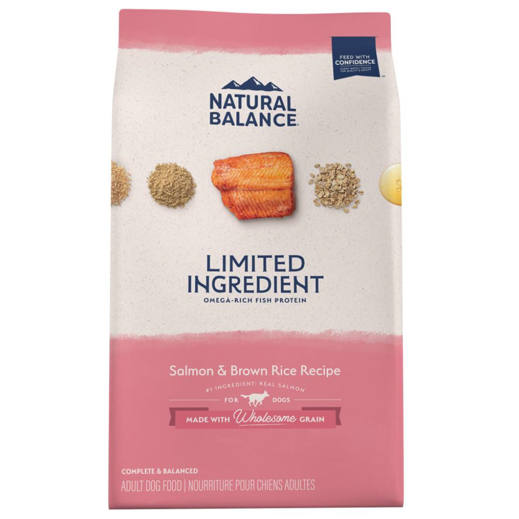 Natural Balance Limited Ingredient Salmon & Brown Rice Recipe Dry Dog Food, 24-lb