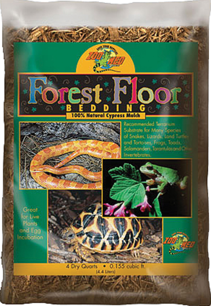 Zoo Med Forest Floor Natural Cypress Mulch Reptile Bedding, 4-qt