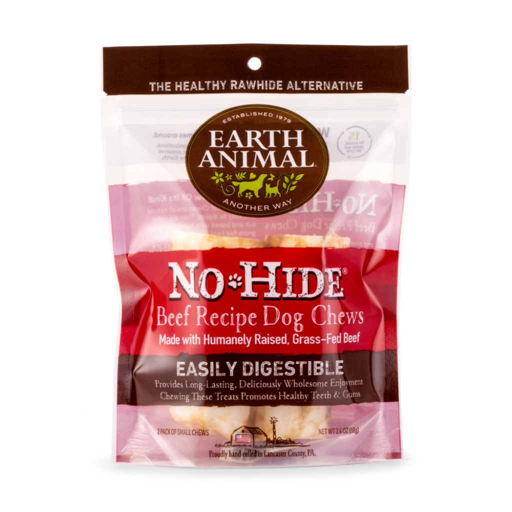 Earth Animal No-Hide Beef Chew Dog Treat, Small, 2-pack