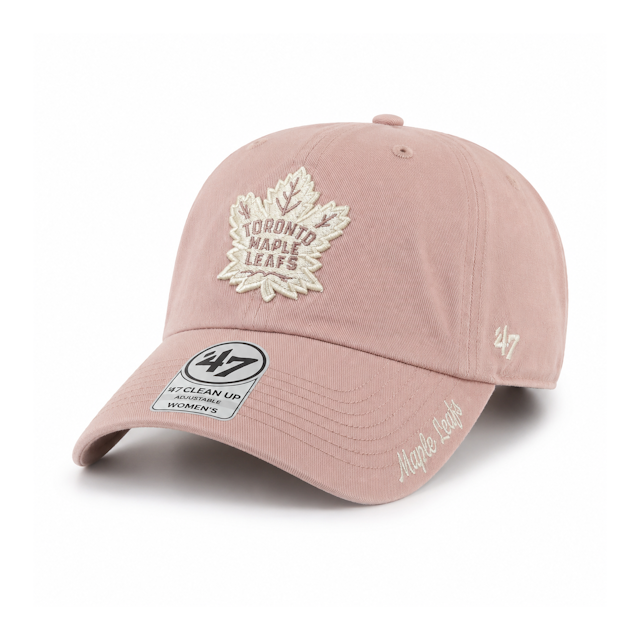 Toronto Maple Leafs Ballpark Cheer Dusty Rose ’47 Clean Up Adjustable Women’s Hat