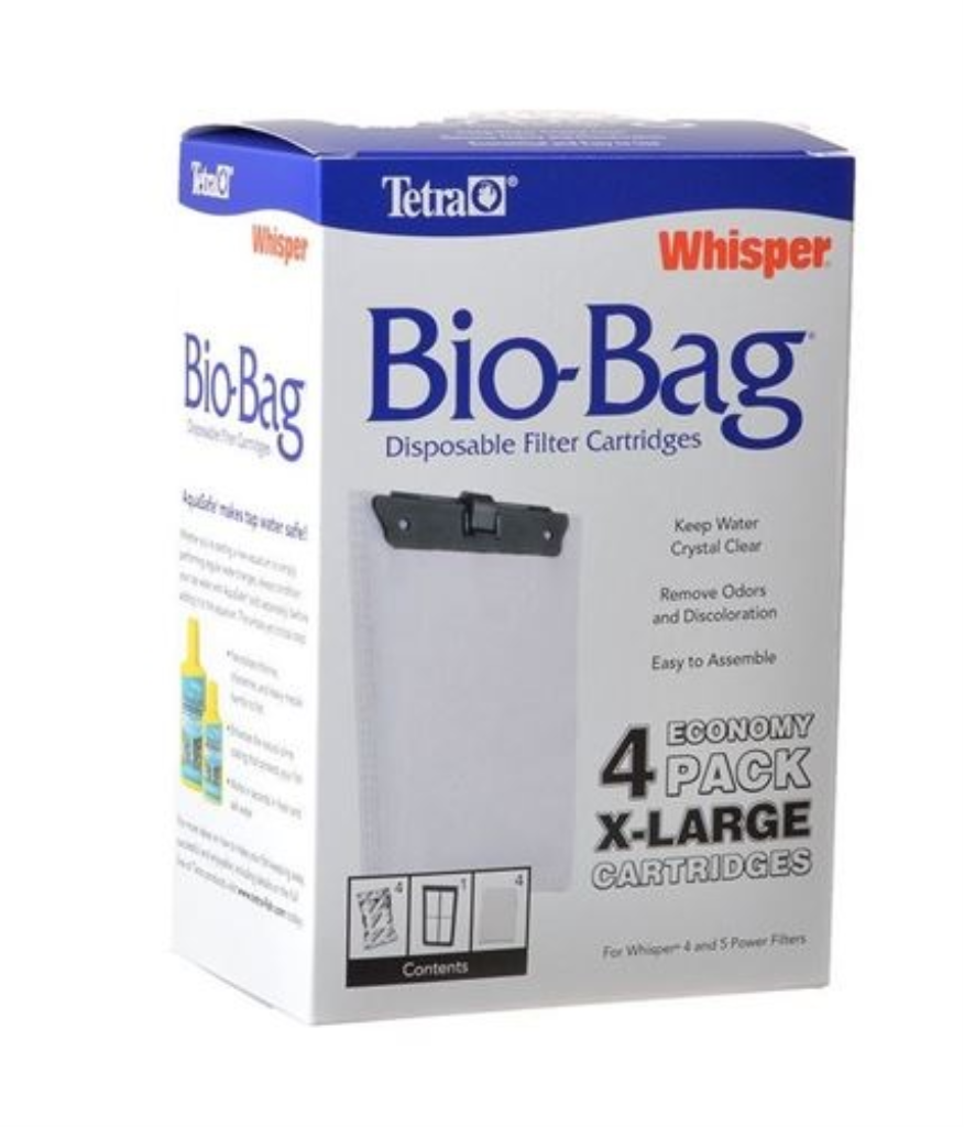 Tetra Whisper Bio-Bag Disposable Filter Cartridges, X-Large, 4-count