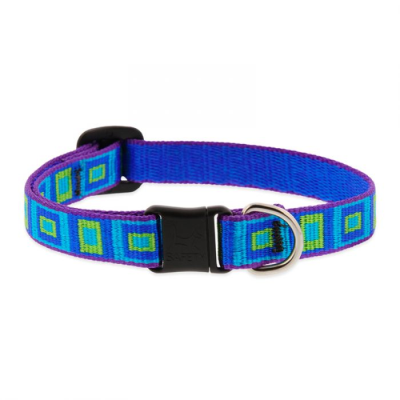 Lupine Pet Original Designs Safety Collar for Cats, Sea Glass, 1/2-in x 8-12-in