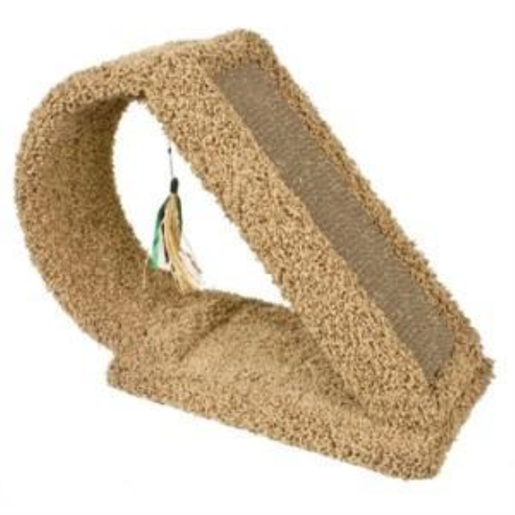 Ware Kitty Scratch Tunnel Corrugated Cat Scratcher, Brown