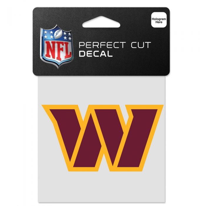 WASHINGTON COMMANDERS PERFECT CUT COLOR DECAL 4" X 4"