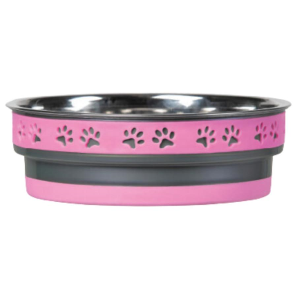 Loving Pets Corsa Pet Bowl, Fiery Pink, Small